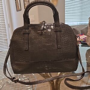 Kate Spade ♠️ Olive Croc-Embossed Purse
